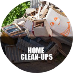 clean up rubbish at home